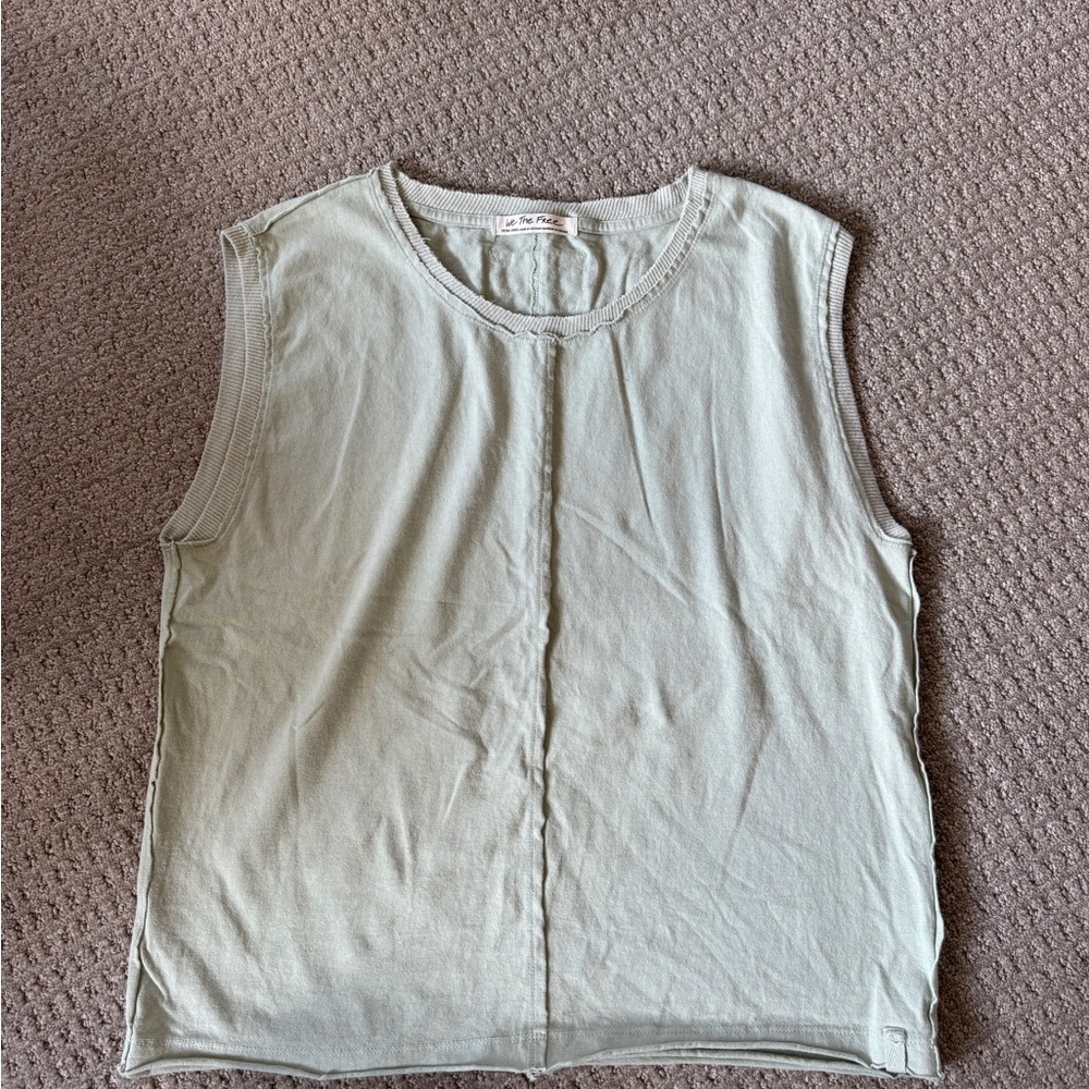We The Free Light Green Muscle Tee